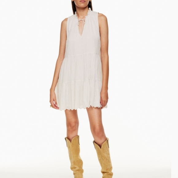 Aritzia Wilfred Tiered Baby Doll Dress S - Picture 1 of 6
